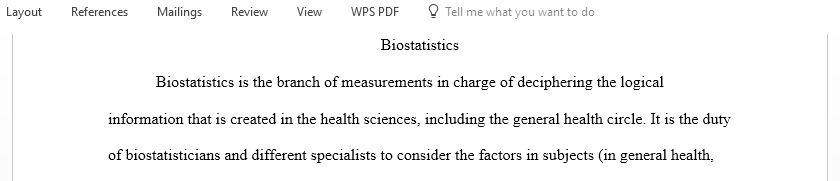 The need importance of biostatistics in Public Health