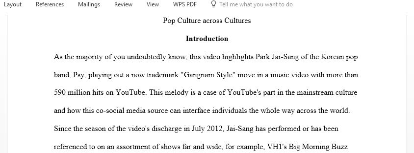 The purpose of this project is to explore the nature of popularity by examining a transnational flow of pop culture