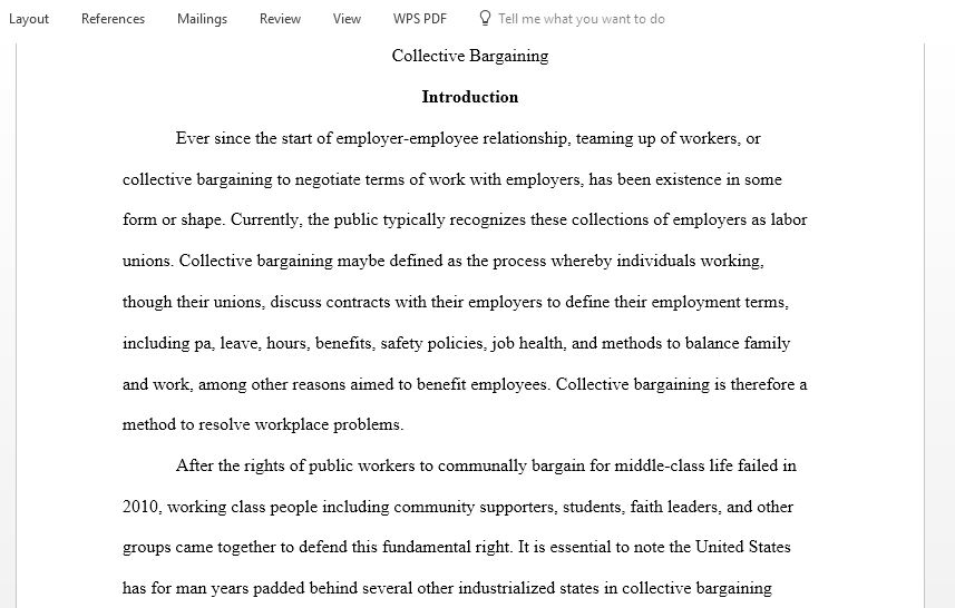 The  role,  benefits  and  disadvantages  of  third-party  resolution  of collective  bargaining disputes, such as mediation, interest arbitration, fact finding and “med-arb”