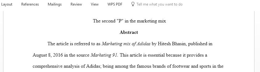 This week deals with the second p in the marketing mix Place (or Physical Distribution)