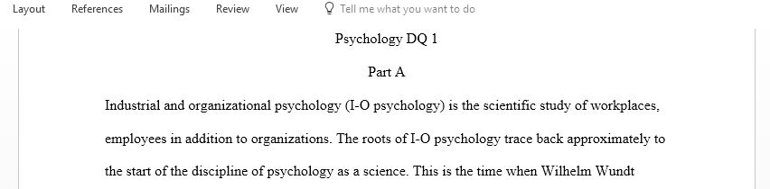 Use INDUSTRIAL AND ORGANIZATIONAL PSYCHOLOGY RESEARCH AND PRACTICE BY PAUL E. SPECTOR 6TH EDITION as a resource