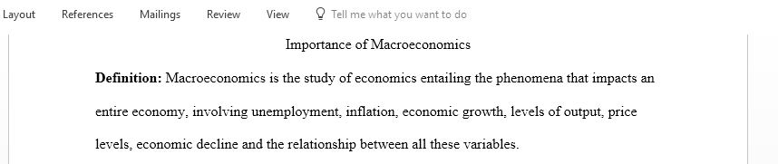 Why do you think macroeconomics is important