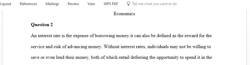 Write essays on the following Economics questions