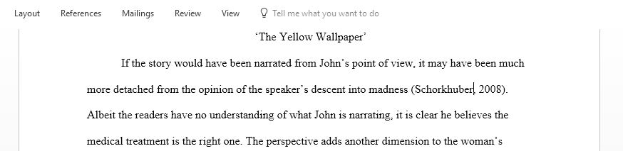 Write the story The Yellow Wallpaper from John's perspective