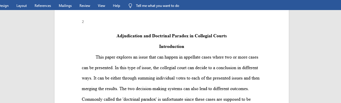 collegial courts