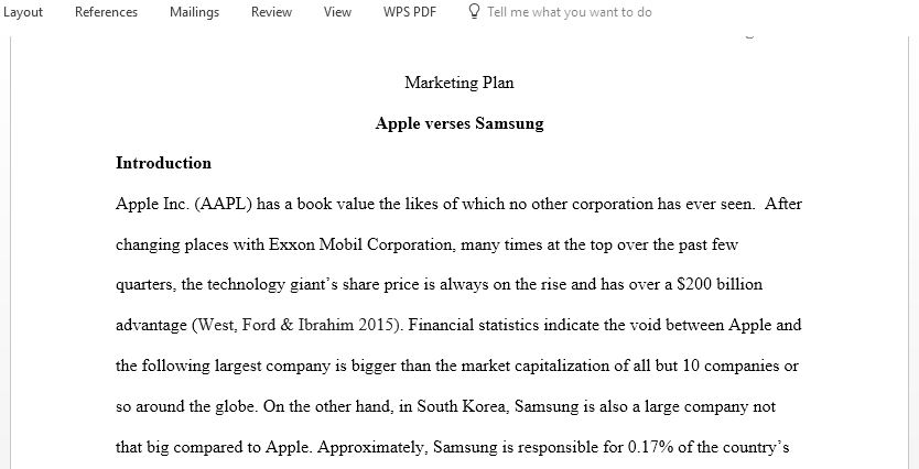 for Competitor Analysis between 3 Companies ,Main company Apple , Samsung , Sony 