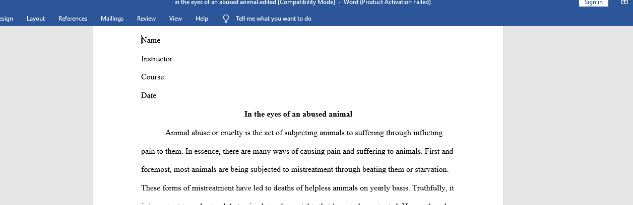 in the eyes of an abused animal.edited