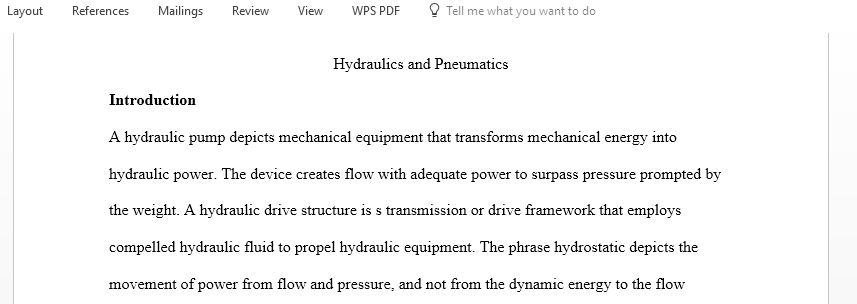 project will be to design the hydraulics for an indexing shear systems which will consist of three acting linear actuators, and the required valves, pump, reservoir, filter, conductors and fluid