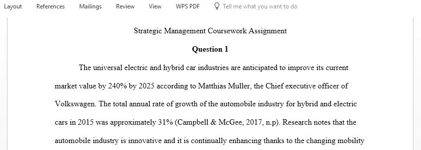 rapid adoption of electric cars by traditional automobile manufactures discussed in the financial times article, Electric car dream collides with reality on profit