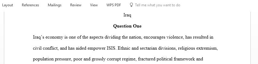 Answer the following Iraq based questions