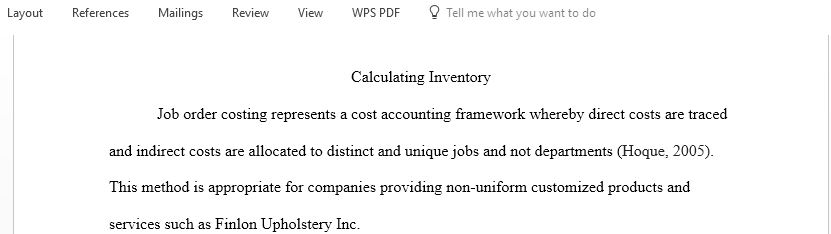 Calculating Inventory