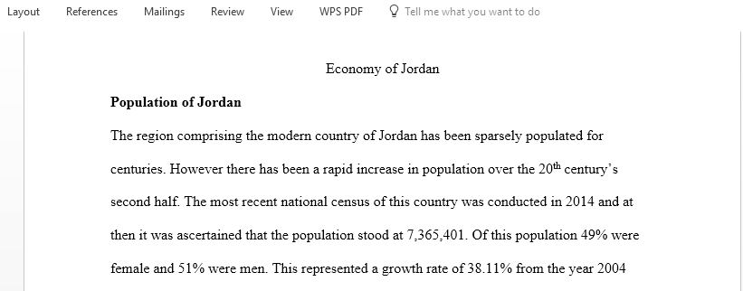 Comparative analysis of Economic Development of the Middle East and North Africa