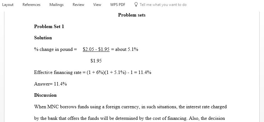 Compute the cost of borrowing in foreign currencies