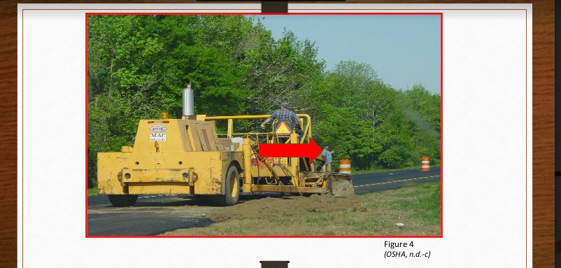 Construction site photo that depicts one or more struck-by hazards examine each photo and answer the questions in the notes section of each slide