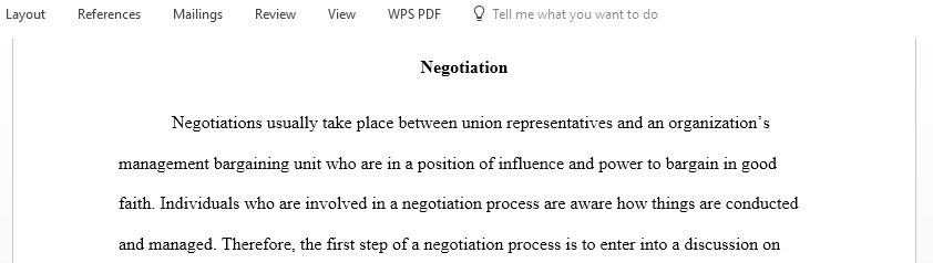 Discuss how negotiators prepare for negotiations