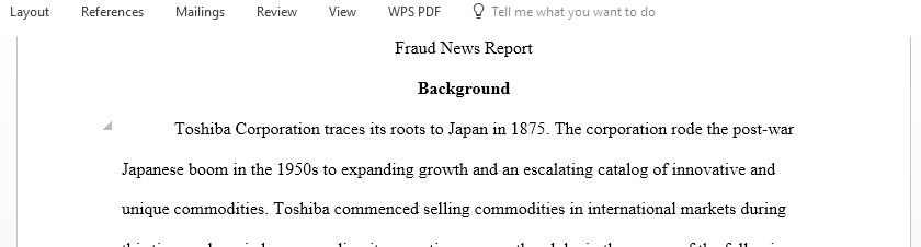 Identify a company in the news that had a case of accounting fraud within the last 10 years