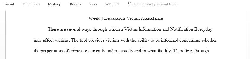 Identify ways in which information collected by National databases may affect a victim