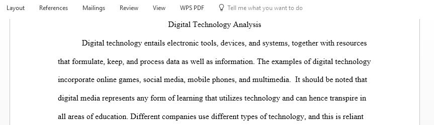 Impact of Technology An Essay on the Expanding Role for Management