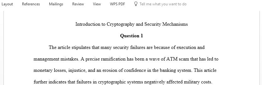 Introduction to Cryptography and Security Mechanisms