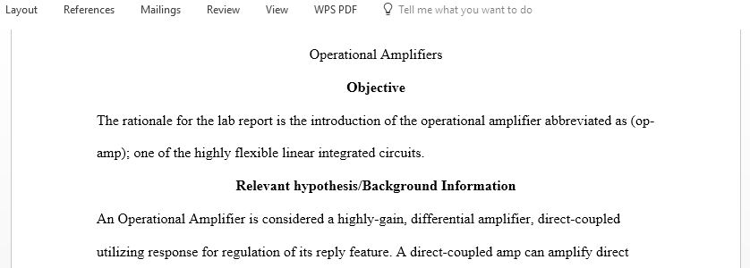 Operational Amplifiers