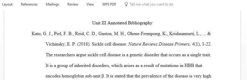 Pick a genetic disorder that is a result of a single-trait and find articles that answer questions concerning your chosen type of genetic disorder