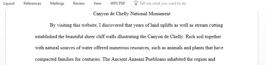 Visit Canyon de Chelly National Monument, Follow the link for History and Culture and list the 3 most interesting things you learned about the Anasazi from visiting the website