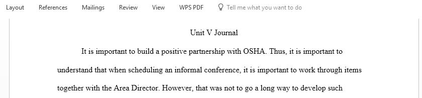 What do you believe is the most important reason to schedule an informal conference