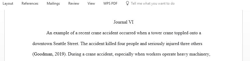 What possible violations of OSHA construction standards can you identify that might have contributed to the accident