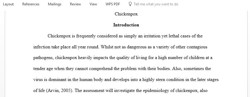 Write a paper in which you apply the concepts of epidemiology and nursing research to a communicable disease