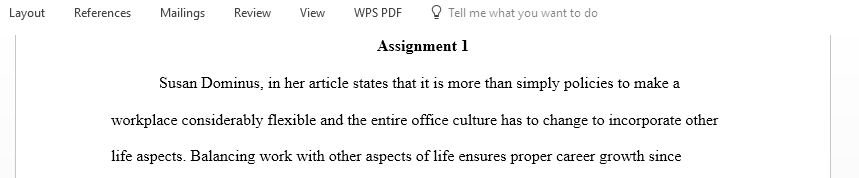 find a recent article on Work Life Balance, write a brief summary about the article and indicate on where you stand in the Work Life Balance debate