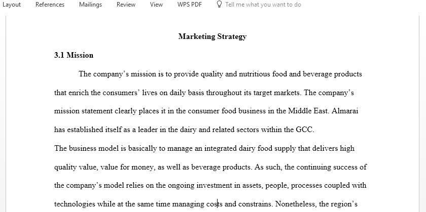 strategic marketing plan report