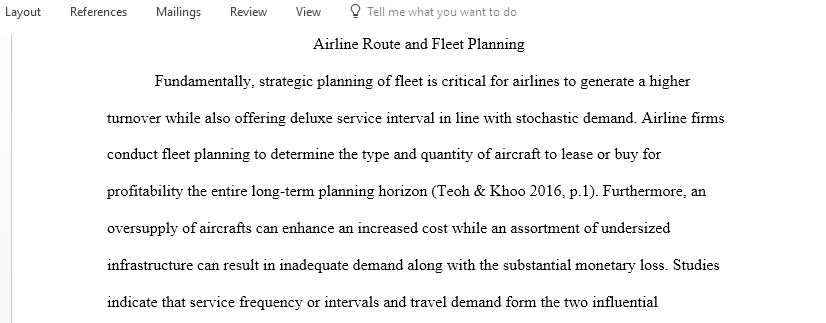 Airline Route and Fleet Planning