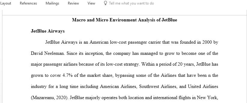 Analyse the macro and micro environments of an airline or hotel chain of your choice to identify key opportunities and threats over the next two to three years