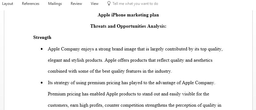 Apple iPhone marketing plan