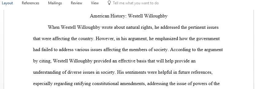 How did Westell Willoughby thinking influence American Constitutional ideas of reform and the legislation and court decisions regarding police power from the Civil War