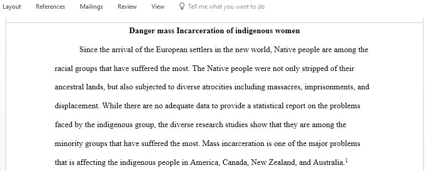 Indigenous Women and Violence