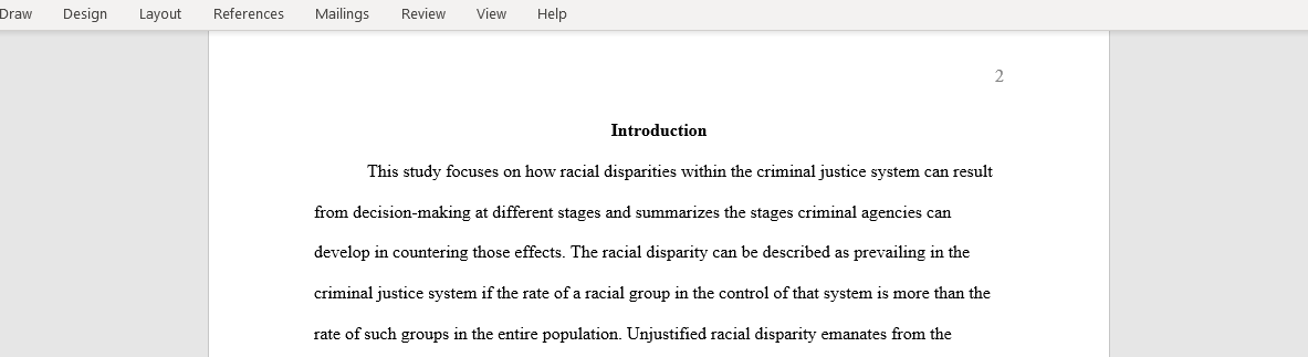 Reducing Racial Disparity in the Criminal Justice System