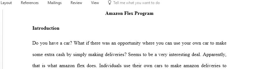 Briefly describe Amazon Flex and why Amazon created this program in 2015