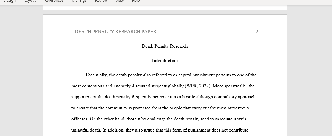 Death Penalty Research
