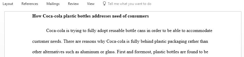 How does using plastic bottles by Coca-Cola help address the safety needs of customers