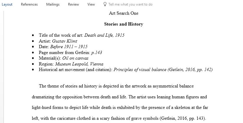 Identify eight different works of art that each logically represent one of the eight themes of art listed in chapter 3