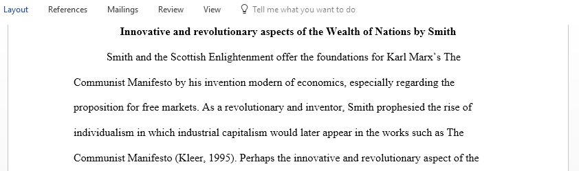 In what ways was Smiths Wealth of Nations innovative and revolutionary
