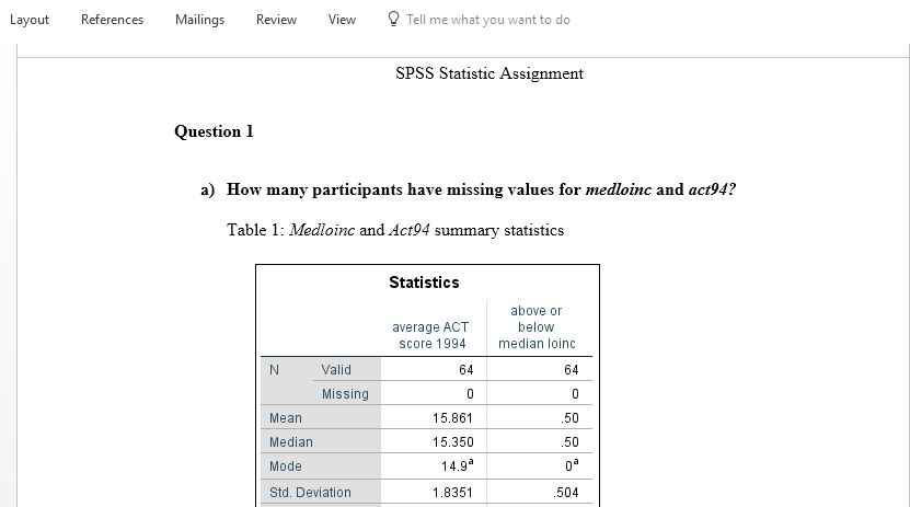 Investigate if being above or below the median income medloinc impacts ACT means act94 for schools