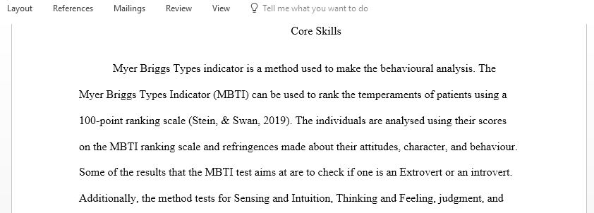 Prepare a summary describing the content use validity and limitations for Myer Briggs Types indicator and PATH personality Questionnaire