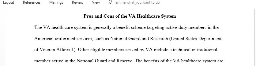 Pros and Cons of the VA Healthcare System