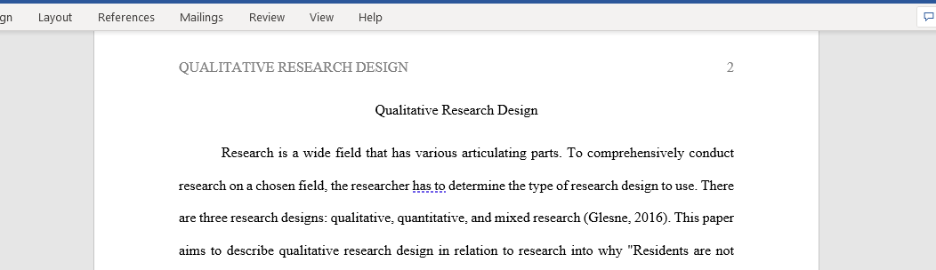 Qualitative Research Design