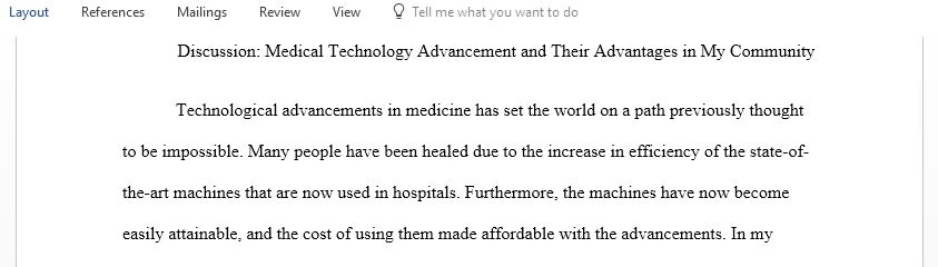 Research medical technological advances that may be unique to the care of women and children at risk in your community