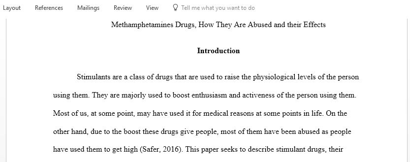 Research on Methamphetamines Drugs