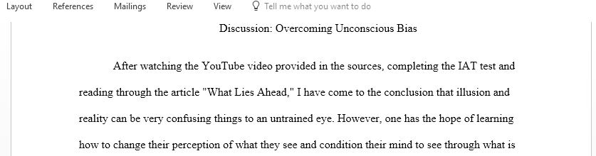 Share what you learned from your IAT experience and relate it to Meads ten strategies for overcoming unconscious bias