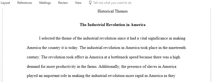 The significance of the Industrial Revolution or industrialization